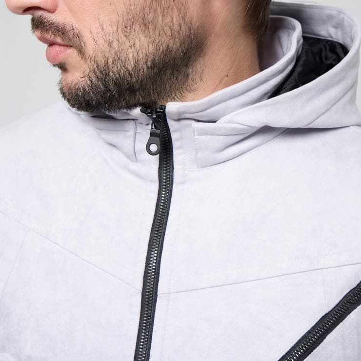 マイクロ起毛ポンチ ワッシャープリント中綿ブルゾン | NICOLE | 詳細画像10 