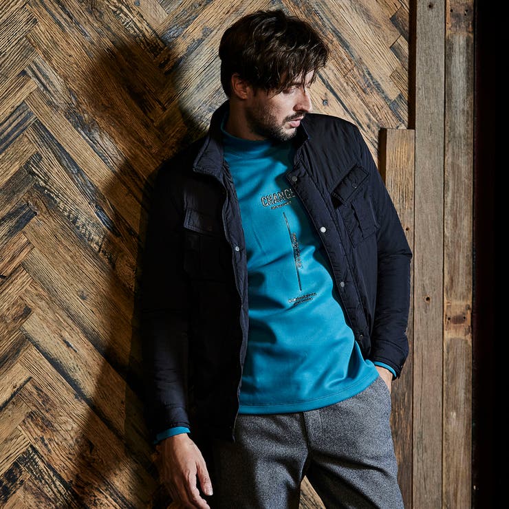 ナイロンタフタ 顔料プリント中綿ブルゾン | NICOLE | 詳細画像2 