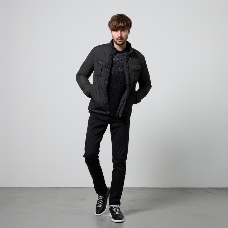 ナイロンタフタ 顔料プリント中綿ブルゾン | NICOLE | 詳細画像3 