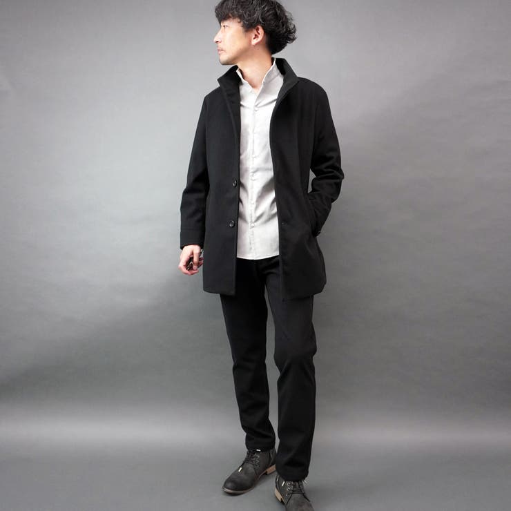 ダブルフェイス ミドル丈スタンドコート | NICOLE | 詳細画像24 