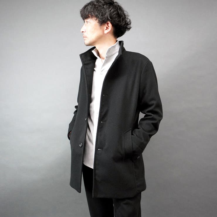 ダブルフェイス ミドル丈スタンドコート | NICOLE | 詳細画像25 