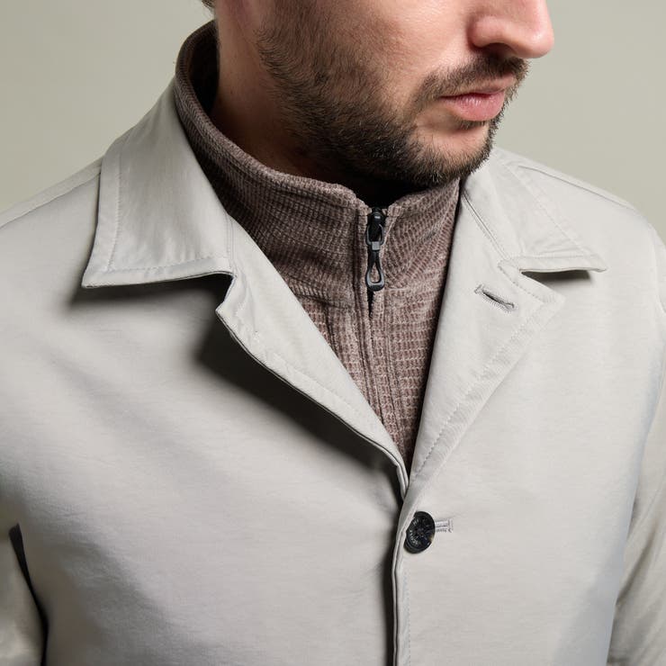 【HIDEAWAYS BLACK】ベストライナー付きステンカラーコート | NICOLE | 詳細画像7 