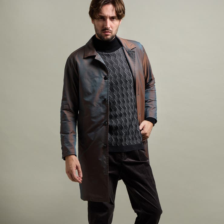 46カーキ | 【HIDEAWAYS BLACK】ベストライナー付きステンカラーコート | NICOLE