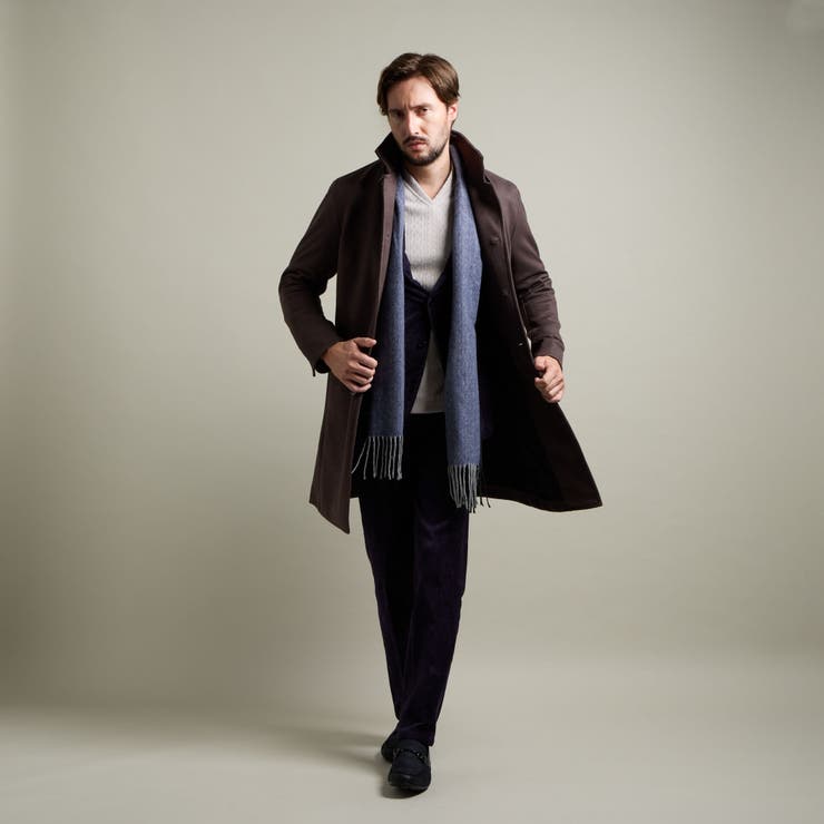 【HIDEAWAYS BLACK】マイクロ起毛ポンチ スタンドコート | NICOLE | 詳細画像2 