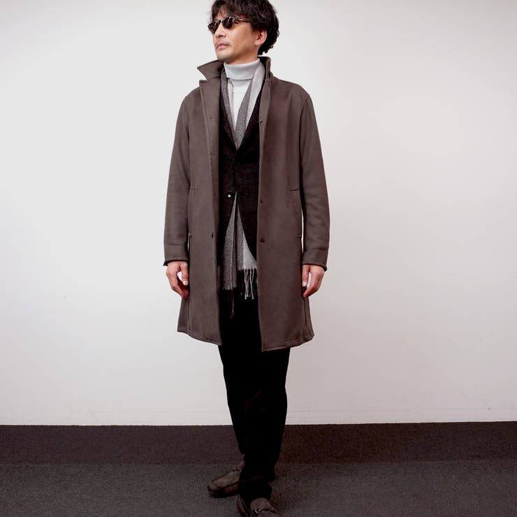 【HIDEAWAYS BLACK】マイクロ起毛ポンチ スタンドコート | NICOLE | 詳細画像20 