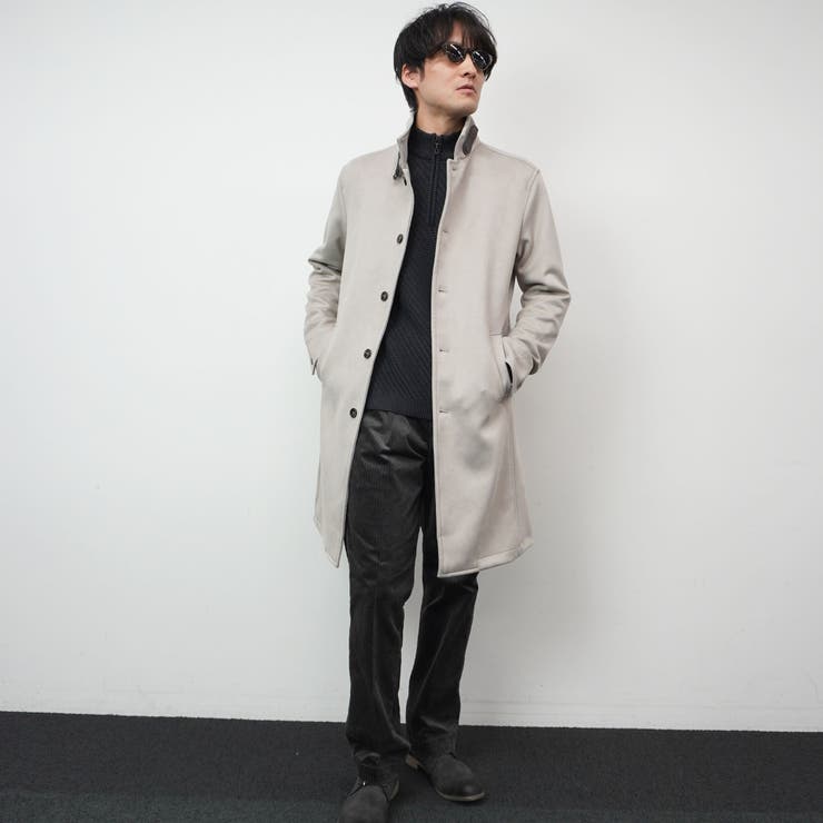 【HIDEAWAYS BLACK】マイクロ起毛ポンチ スタンドコート | NICOLE | 詳細画像22 