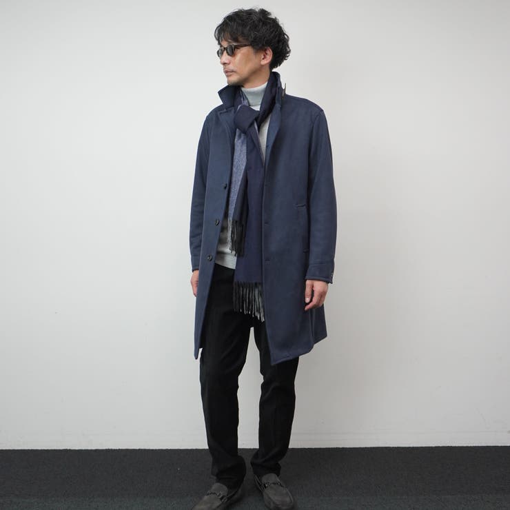 【HIDEAWAYS BLACK】マイクロ起毛ポンチ スタンドコート | NICOLE | 詳細画像24 