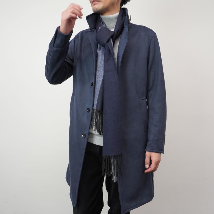 【HIDEAWAYS BLACK】マイクロ起毛ポンチ スタンドコート | NICOLE | 詳細画像25 