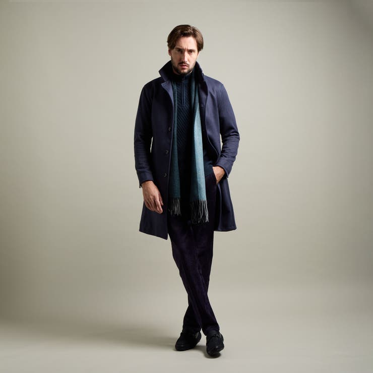 【HIDEAWAYS BLACK】マイクロ起毛ポンチ スタンドコート | NICOLE | 詳細画像5 