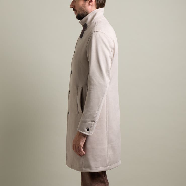 【HIDEAWAYS BLACK】マイクロ起毛ポンチ スタンドコート | NICOLE | 詳細画像8 