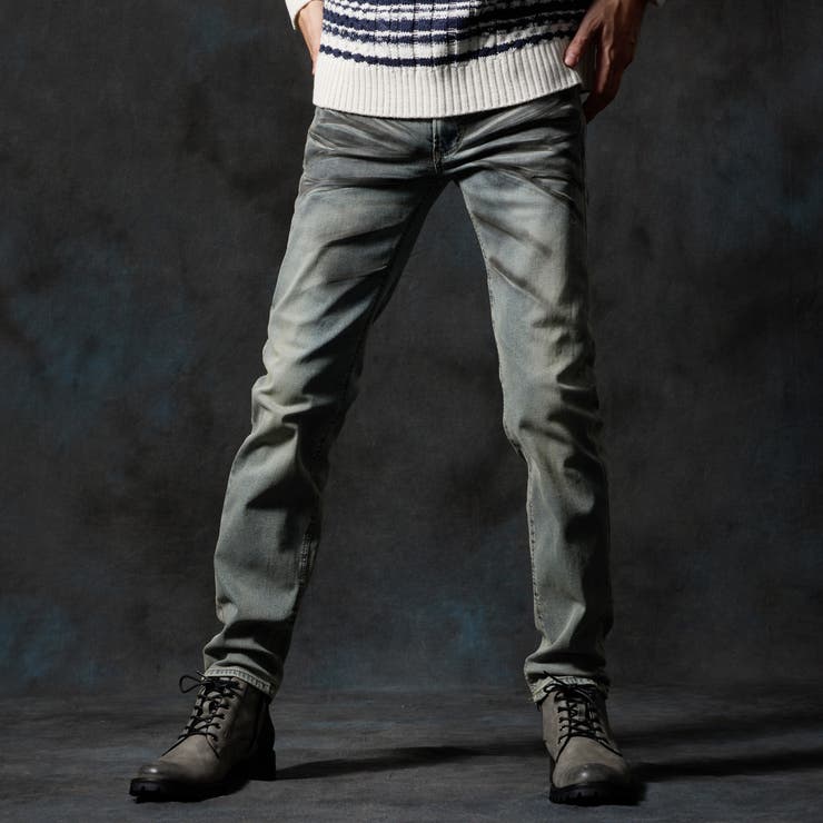 60ブルー | ハイパーストレッチ裏起毛デニムパンツ | NICOLE