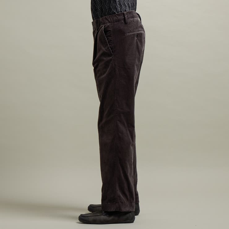 【HIDEAWAYS BLACK】コーデュロイワンタックイージースラックス | NICOLE | 詳細画像6 