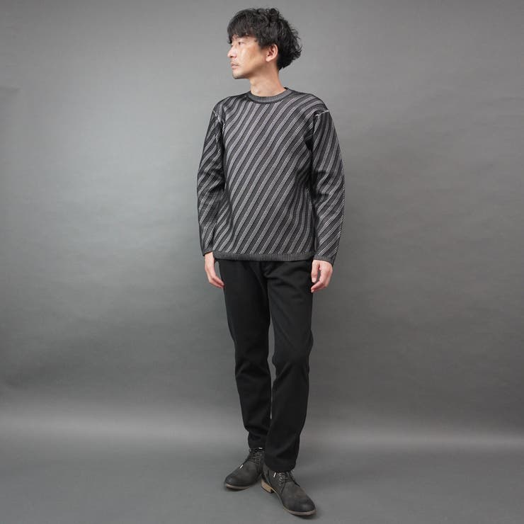 バイアスダブルフェイス クルーネックニット | NICOLE | 詳細画像16 