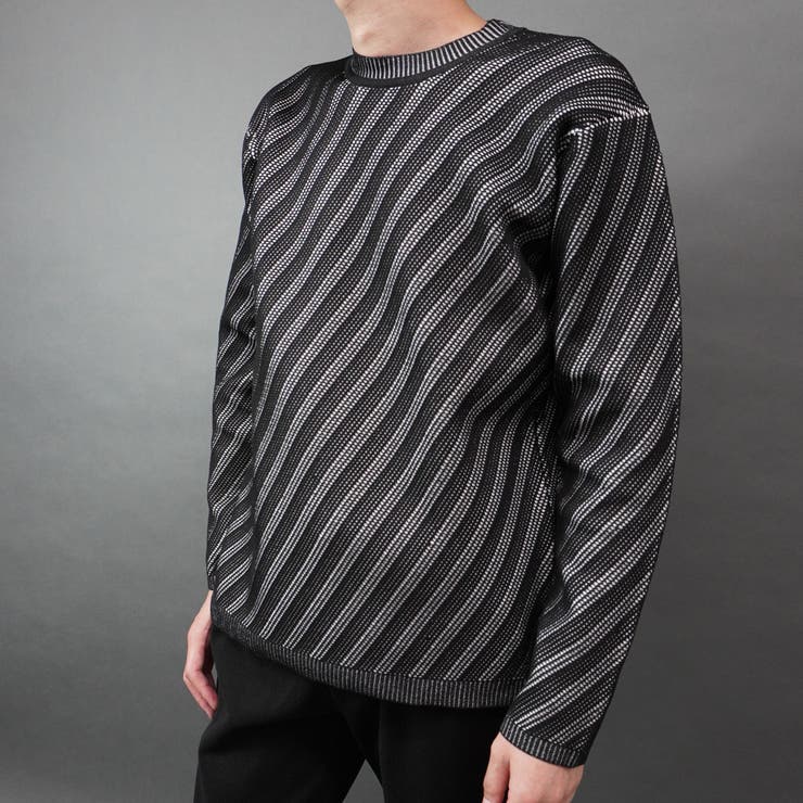 バイアスダブルフェイス クルーネックニット | NICOLE | 詳細画像17 