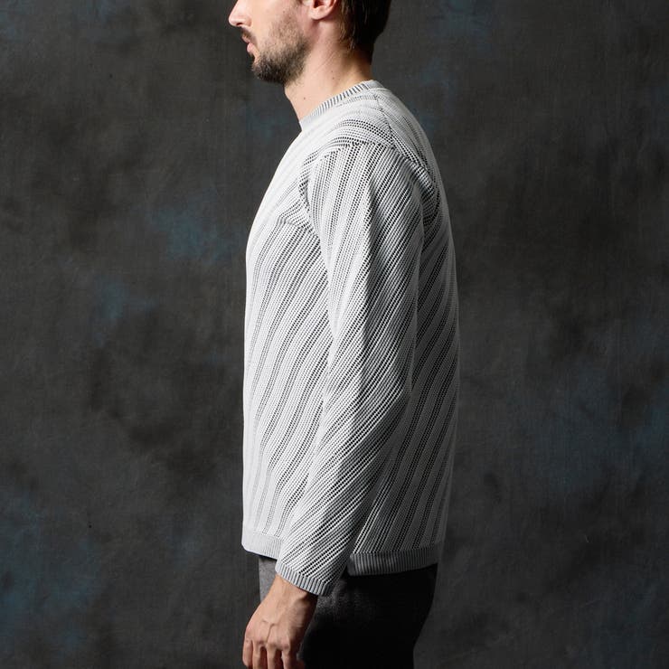 バイアスダブルフェイス クルーネックニット | NICOLE | 詳細画像6 