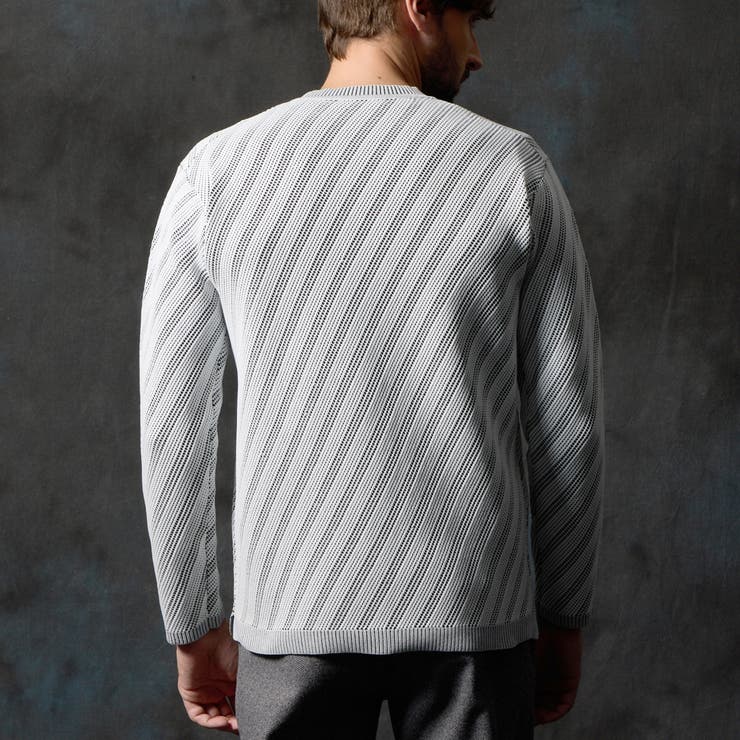 バイアスダブルフェイス クルーネックニット | NICOLE | 詳細画像7 