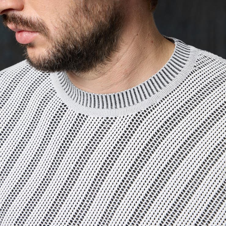 バイアスダブルフェイス クルーネックニット | NICOLE | 詳細画像8 