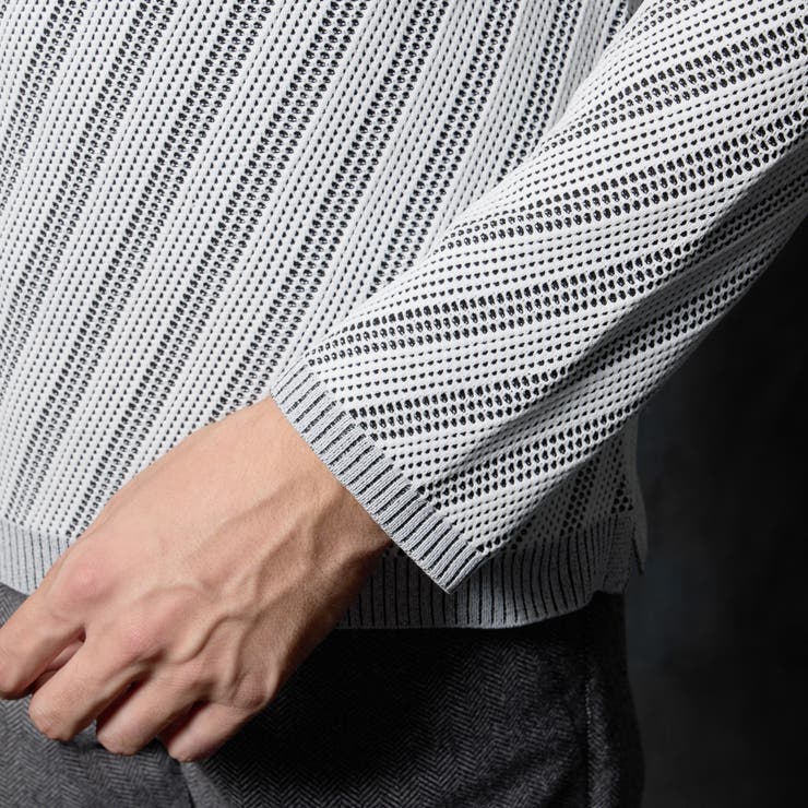 バイアスダブルフェイス クルーネックニット | NICOLE | 詳細画像9 