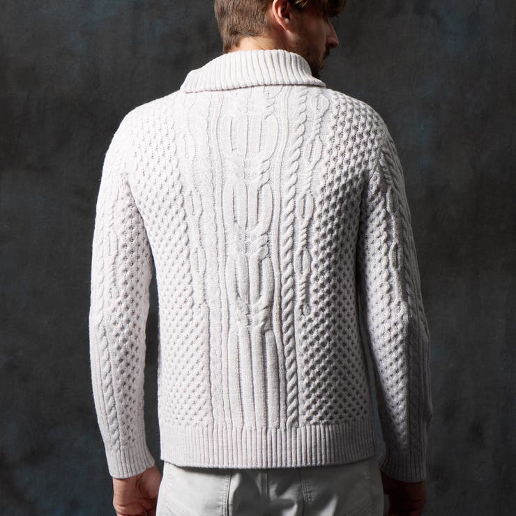 ケーブル編み衿ファスナータートルネックニット | NICOLE | 詳細画像9 