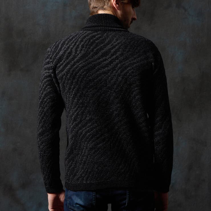 ゼブラ柄衿ファスナータートルネックニット | NICOLE | 詳細画像7 