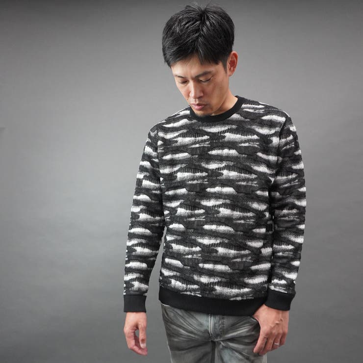 カモフラブリスタージャカードクルーネックニット | NICOLE | 詳細画像13 