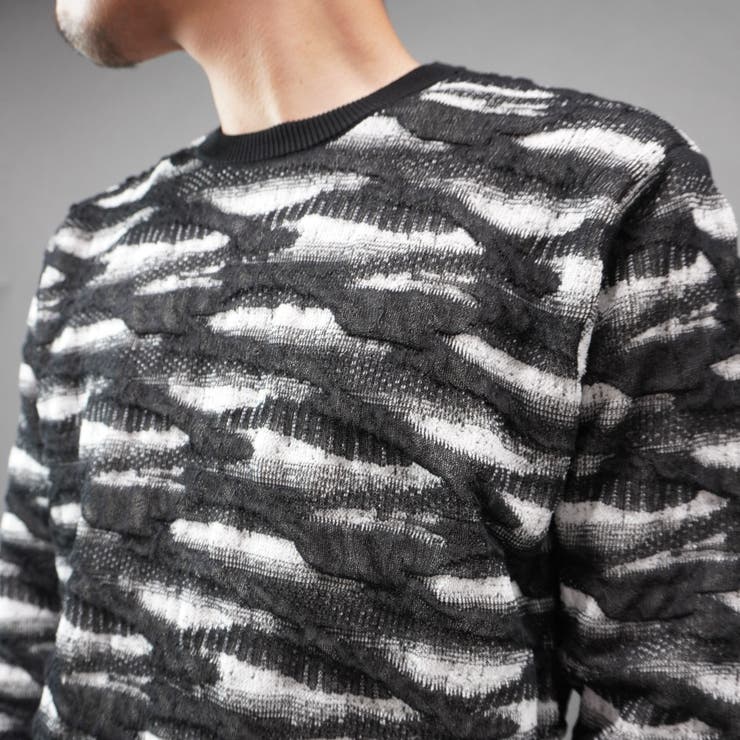 カモフラブリスタージャカードクルーネックニット | NICOLE | 詳細画像14 