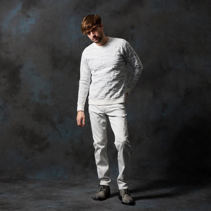 カモフラブリスタージャカードクルーネックニット | NICOLE | 詳細画像2 