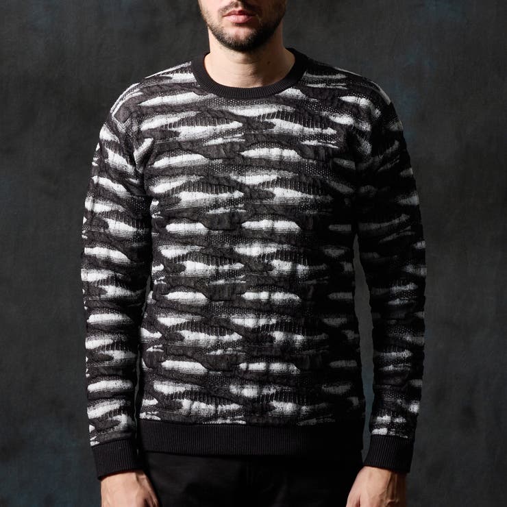 カモフラブリスタージャカードクルーネックニット | NICOLE | 詳細画像5 