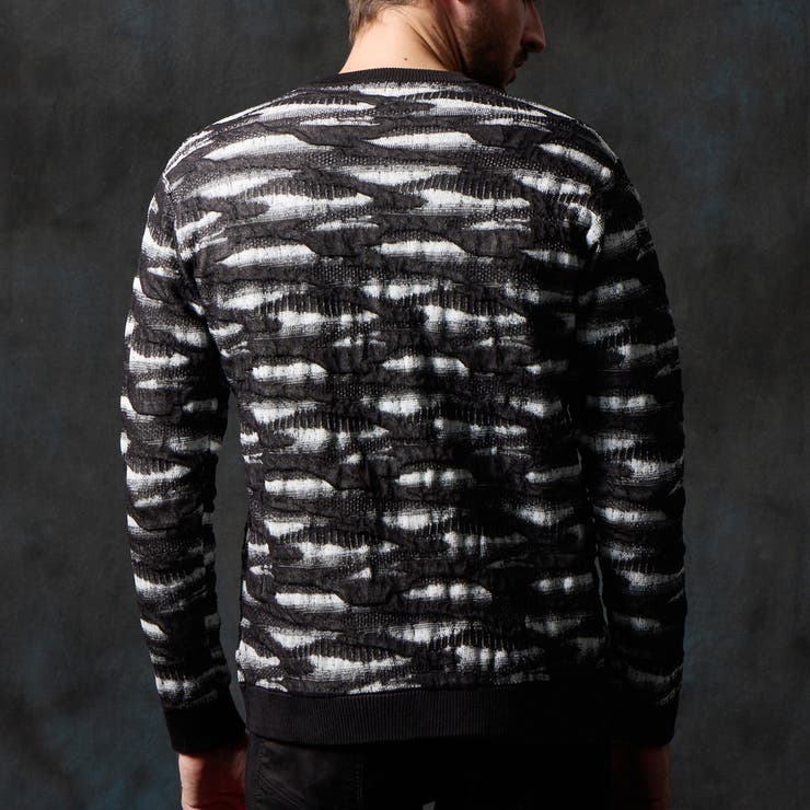 カモフラブリスタージャカードクルーネックニット | NICOLE | 詳細画像7 