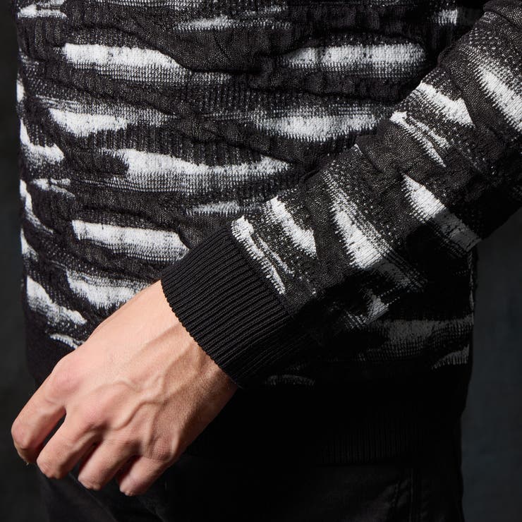 カモフラブリスタージャカードクルーネックニット | NICOLE | 詳細画像9 