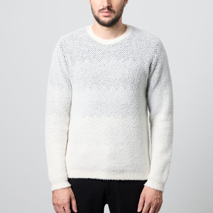 グラデーションシャギークルーネックニット | NICOLE | 詳細画像4 