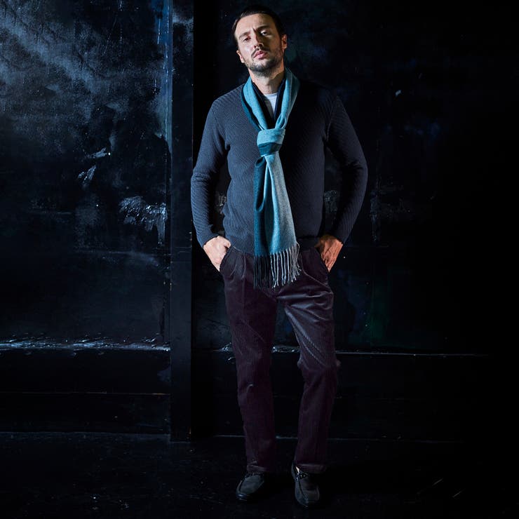 バイアスジャカード スタンドハーフジップニット | NICOLE | 詳細画像3 