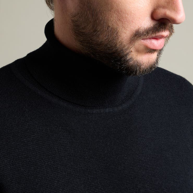【HIDEAWAYS BLACK】シルク混 ミラノリブタートルネックニット | NICOLE | 詳細画像11 