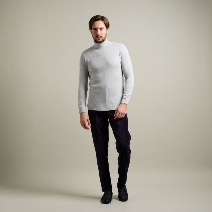 【HIDEAWAYS BLACK】シルク混 ミラノリブタートルネックニット | NICOLE | 詳細画像5 