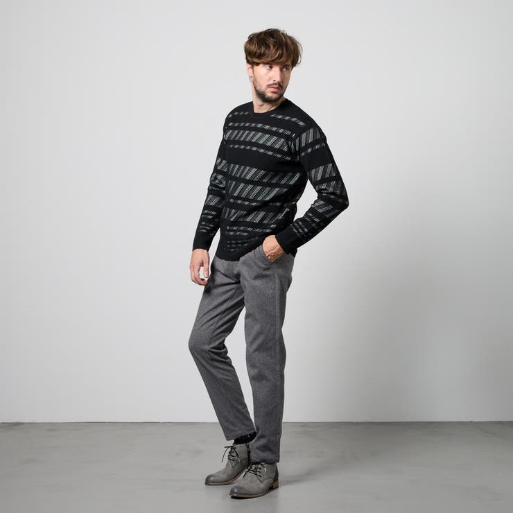 【WEB限定】バイアスダブルフェイス クルーネックニット | NICOLE | 詳細画像14 