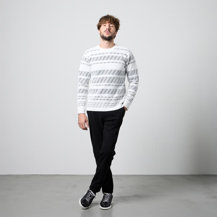 【WEB限定】バイアスダブルフェイス クルーネックニット | NICOLE | 詳細画像2 