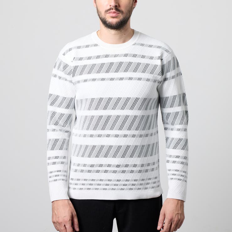 【WEB限定】バイアスダブルフェイス クルーネックニット | NICOLE | 詳細画像3 