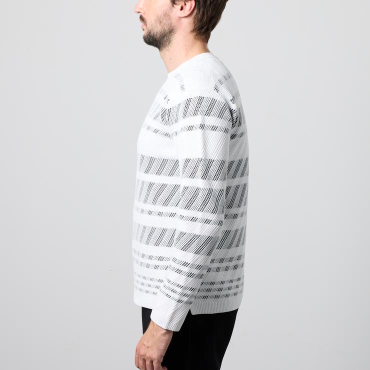 【WEB限定】バイアスダブルフェイス クルーネックニット | NICOLE | 詳細画像4 