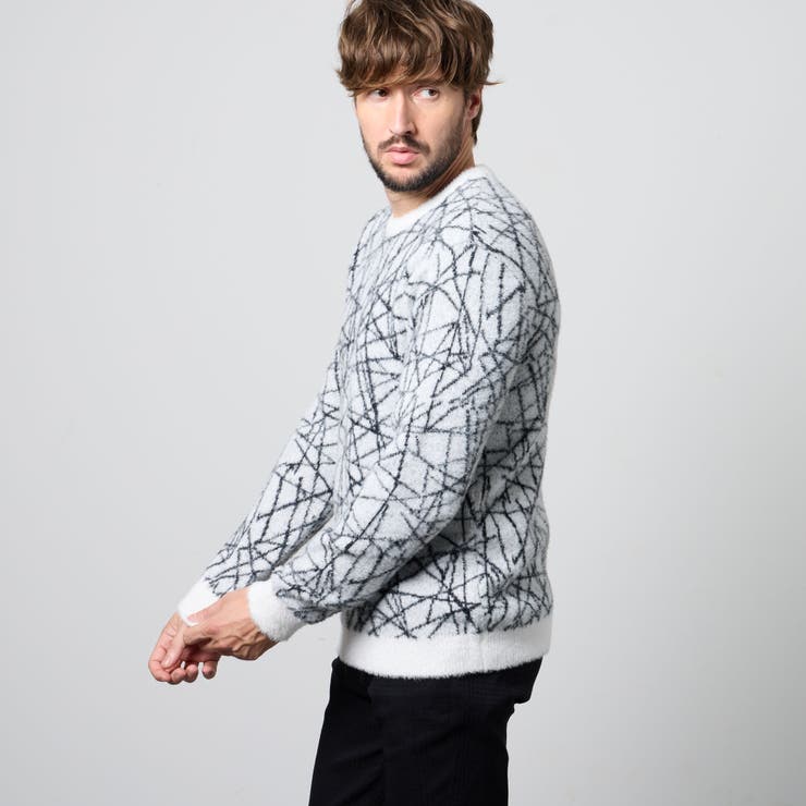 【WEB限定】アラカルトシャギージャカードプルオーバーニット | NICOLE | 詳細画像14 