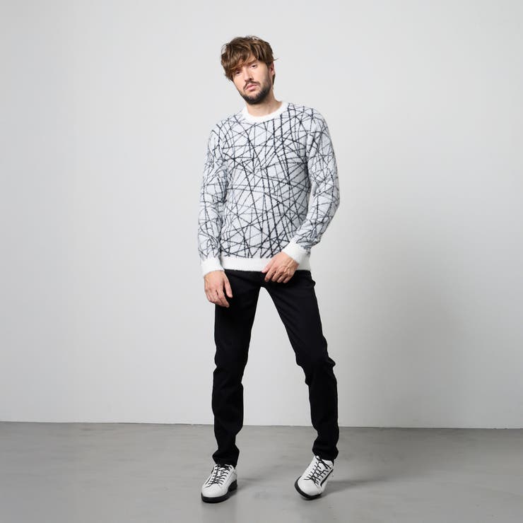 【WEB限定】アラカルトシャギージャカードプルオーバーニット | NICOLE | 詳細画像5 