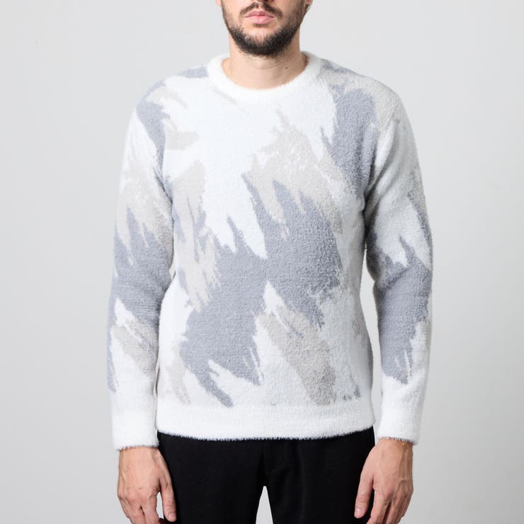 【WEB限定】アラカルトシャギージャカードプルオーバーニット | NICOLE | 詳細画像7 