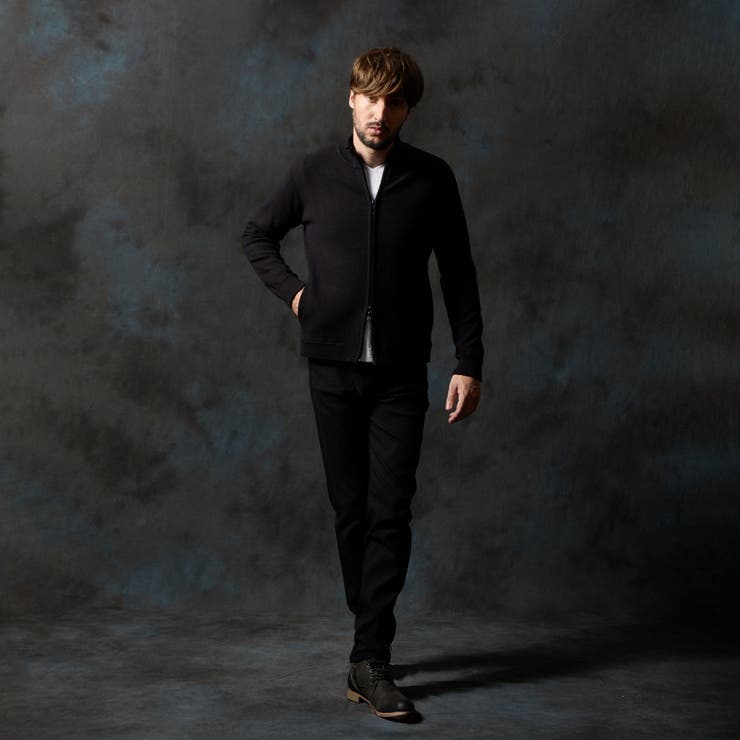 ミラノリブ スタンドニットブルゾン | NICOLE | 詳細画像4 