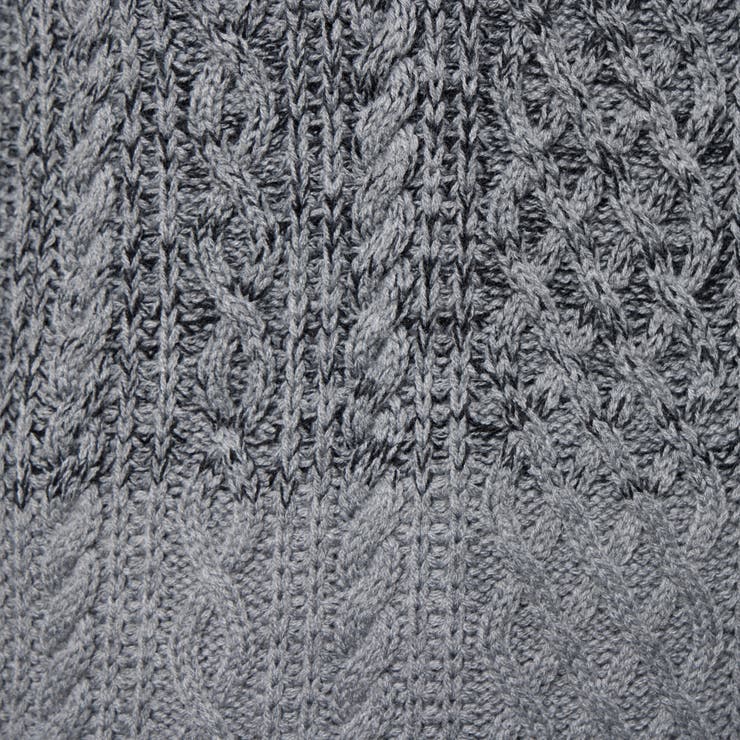 ケーブルグラデーションフーテッドプルオーバーニット | NICOLE | 詳細画像12 