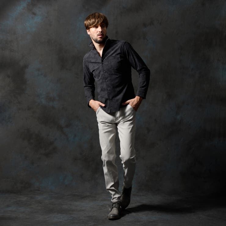 ムラプリントカットコーデュロイシャツ | NICOLE | 詳細画像4 