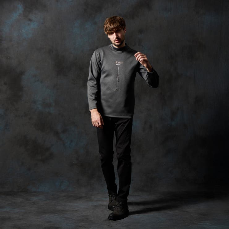 ストレッチポンチジェルプリントモックネックプルオーバー | NICOLE | 詳細画像4 