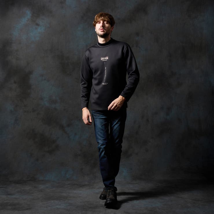 ストレッチポンチジェルプリントモックネックプルオーバー | NICOLE | 詳細画像5 