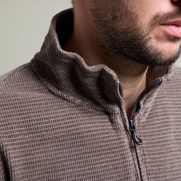 【HIDEAWAYS BLACK】モールブロックチェックスタンドハーフジッププル… | NICOLE | 詳細画像10 