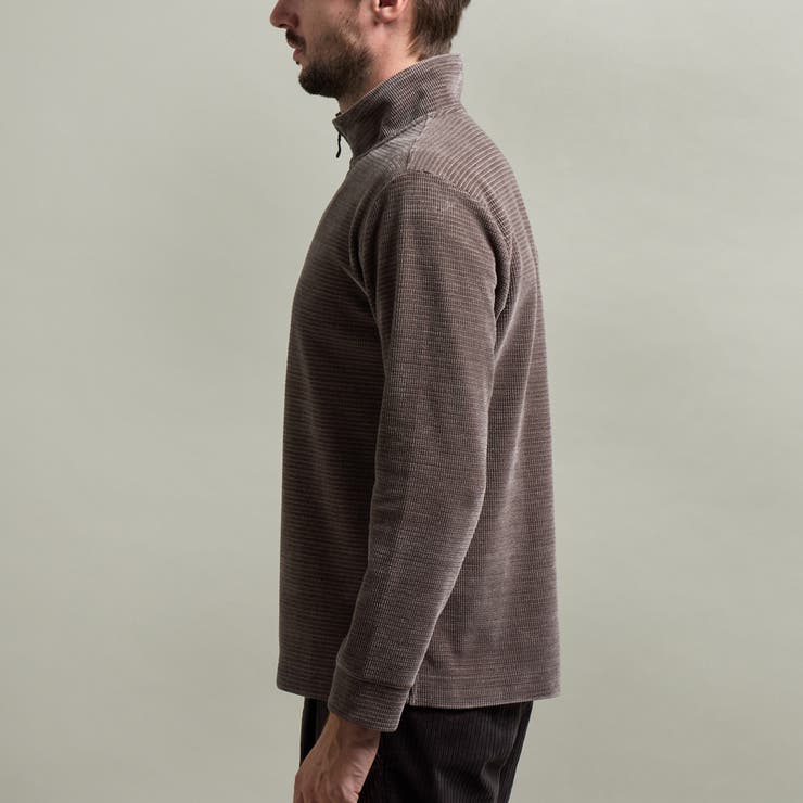 【HIDEAWAYS BLACK】モールブロックチェックスタンドハーフジッププル… | NICOLE | 詳細画像6 