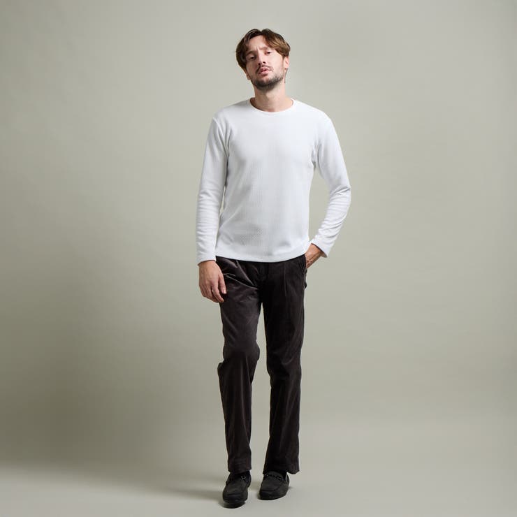 【HIDEAWAYS BLACK】シェニールバイアスジャカードプルオーバー | NICOLE | 詳細画像2 