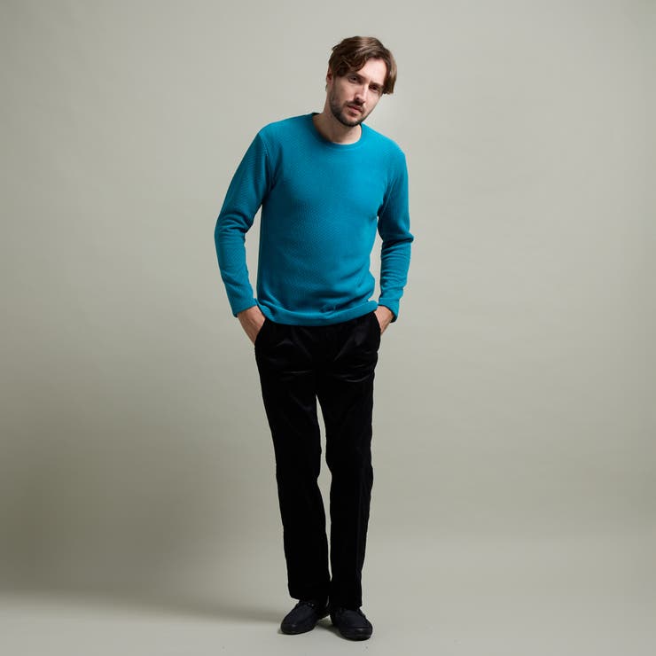 【HIDEAWAYS BLACK】シェニールバイアスジャカードプルオーバー | NICOLE | 詳細画像5 